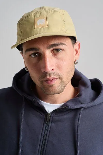 Trendsplant Trendsplant Water Repellent Nylon Five Panel Cap Sand, Beige, – Produktbild 1 von 4