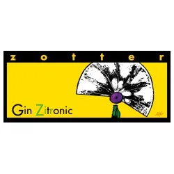 Zotter Dunkle Milchschokolade mit Gin & Zitrone, handgeschöpft – Produktbild 1 von 1
