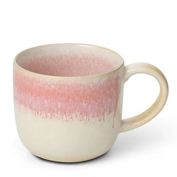 Econovo Econovo Keramik Tasse Handgemacht Groß 400ml, Rot-rosa (rot), – Produktbild 1 von 4