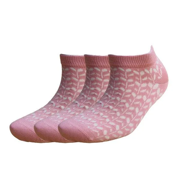 BLS Organic BLS Organic 3er Pack Biobaumwolle Sneaker Socken, Rosa, – Produktbild 1 von 1