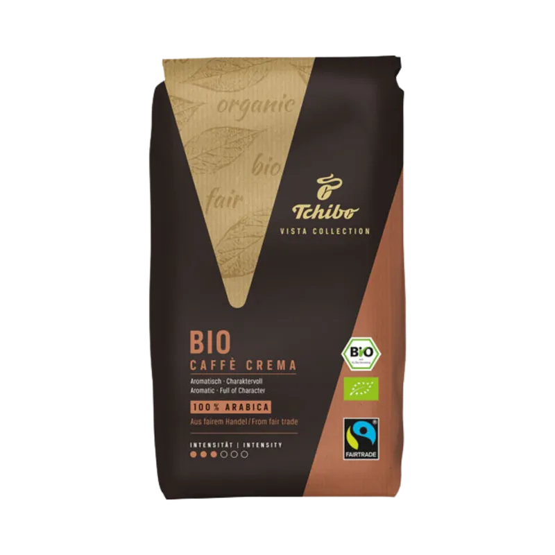Tchibo Tchibo Vista Extenso Fairtrade Bio Café Crème, Ganze Bohne, 1 kg – Produktbild 1 von 1