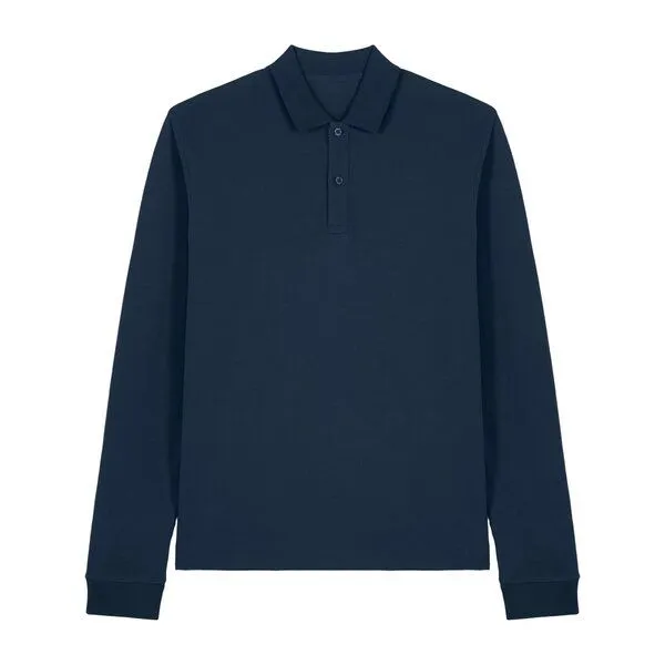 NATIVE SOULS Native Souls Polo Longsleeve Herren aus Bio-Baumwolle, Navy, – Produktbild 1 von 1