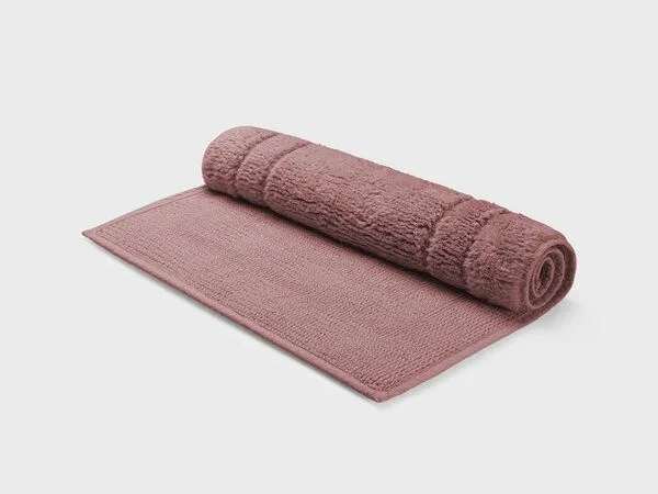 Yumeko Badematte Deluxe 60x100 cm Yumeko aus Bio-Baumwolle, Blush rose, – Produktbild 2 von 4