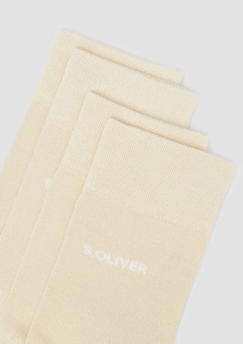 s.Oliver s.Oliver Bambus-Kurzsocken im 2er-Pack, Gelb, – Produktbild 3 von 4