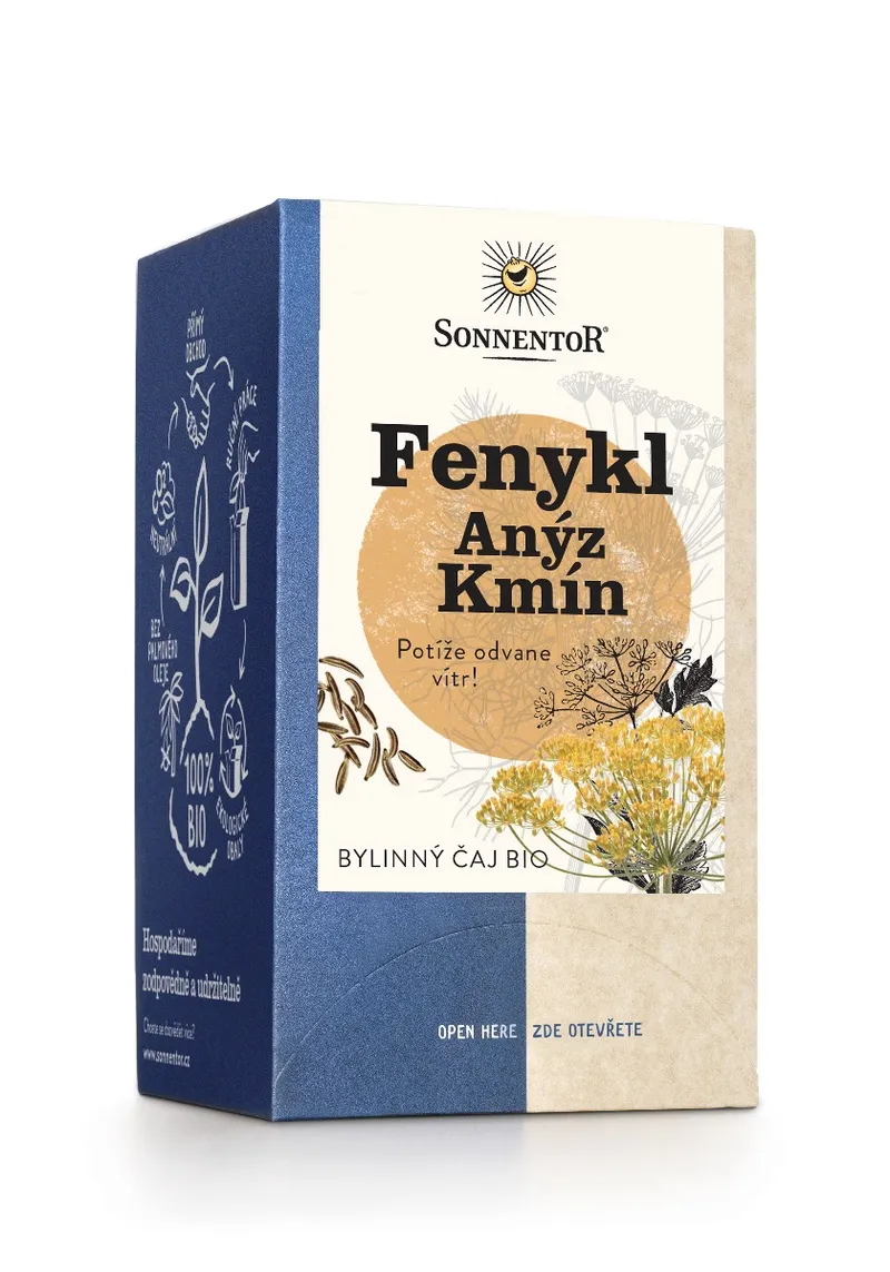 SONNENTOR Sonnentor BIO Herbal Tea Fennel-Anise-Caraway 18x1,7g – Produktbild 1 von 1