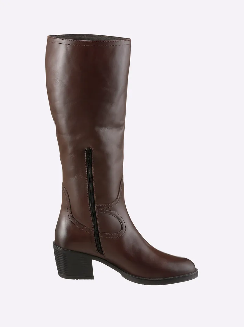 heine Stiefel dunkelbraun, Dunkelbraun, – Produktbild 2 von 3