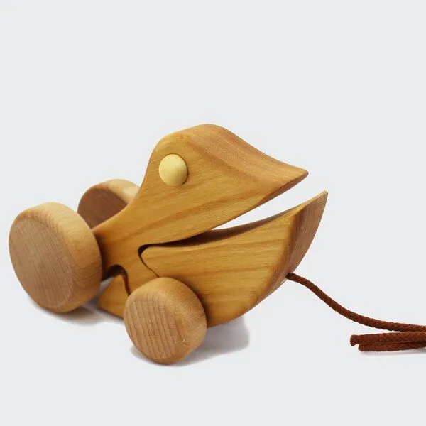 Mitienda Shop Mitienda Shop Ziehtier Frosch Emil aus Massivholz – Produktbild 1 von 3