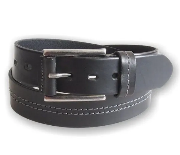 Greenbelts Greenbelts Herren Ledergürtel BENSON, Schwarz, – Produktbild 1 von 4