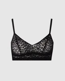 Understatement Understatement Damen vegan Mesh Balconette Schwarz Leopard Schwarz Leopard – Produktbild 1 von 1