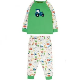 Frugi Frugi Schlafanzug Traktor grün – Produktbild 1 von 1