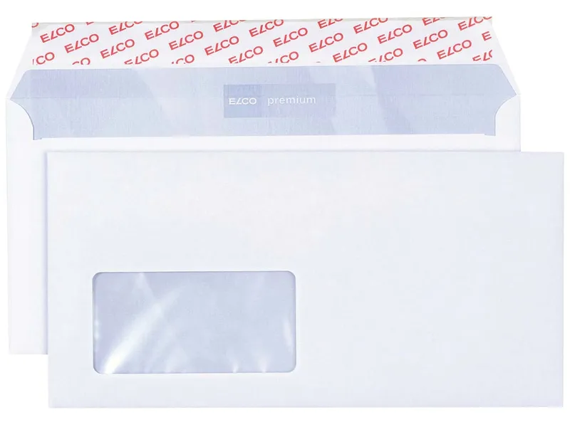 Elco 200 ELCO Office Briefumschläge, in Shopbox, DIN lang+, mit Haftklebung, mit Fenster – Produktbild 1 von 2