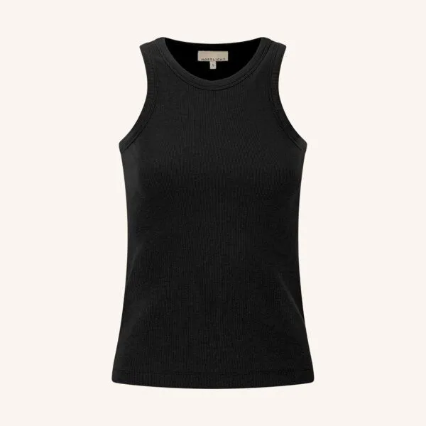 NORDLICHT NORDLICHT Damen Ripptop INJA, Schwarz, – Produktbild 2 von 4