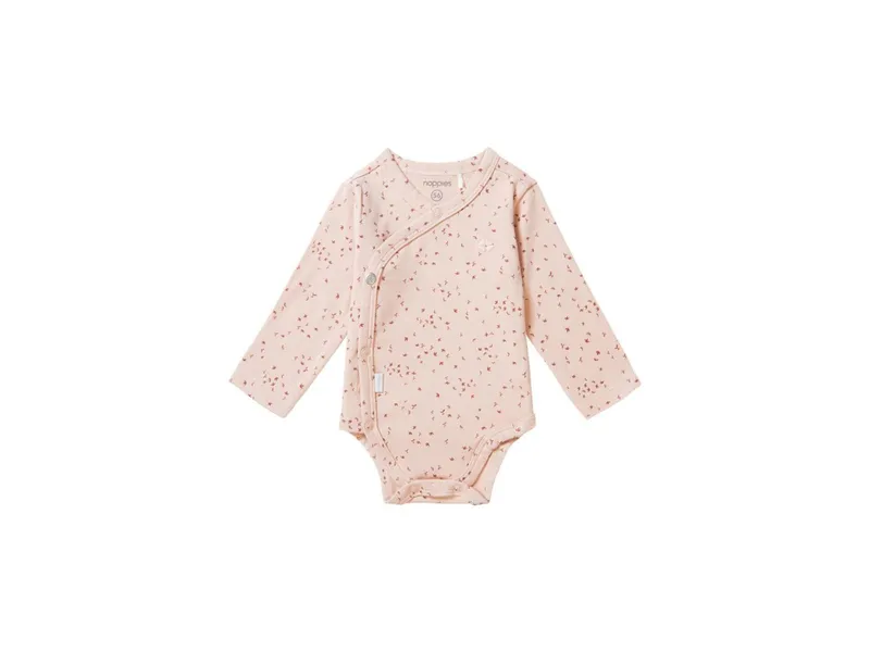 Noppies Wickelbody Norsik rose smoke print Gr. 50, Rosa, pink, – Produktbild 1 von 1