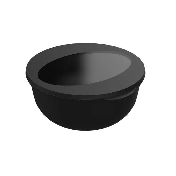 REuse REuse Salatbox, 1,0 l, Schlichtes schwarz/transparent, – Produktbild 1 von 3