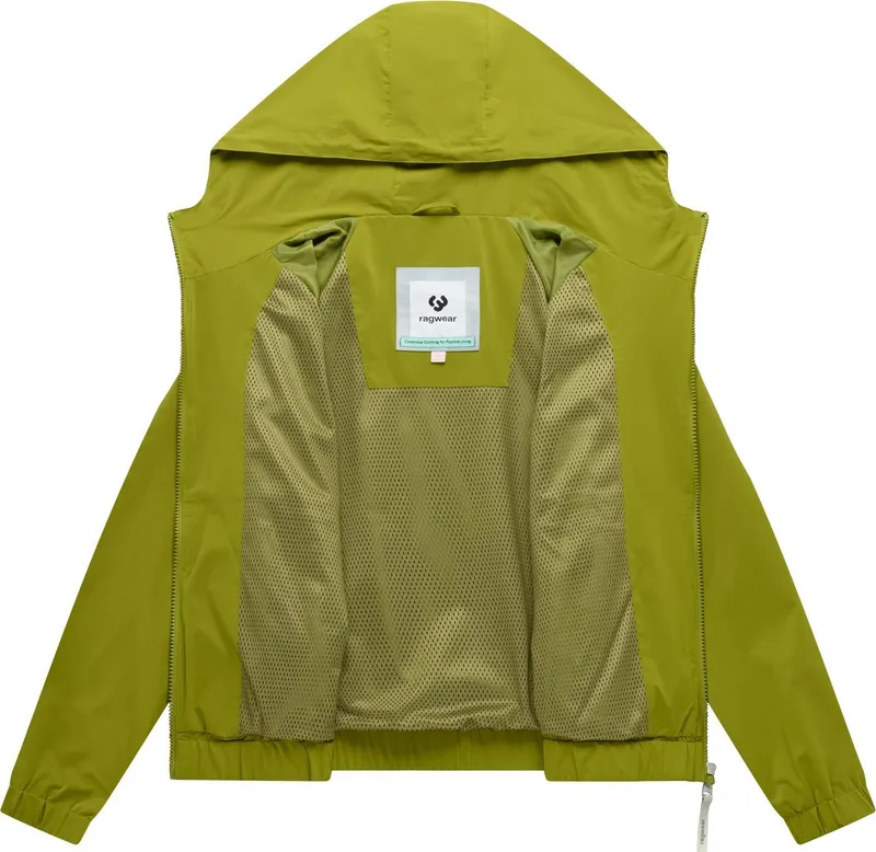 ragwear ragwear Outdoorjacke Anndra Übergangsjacke mit verstellbarer Kapuze, Grün, – Produktbild 1 von 4