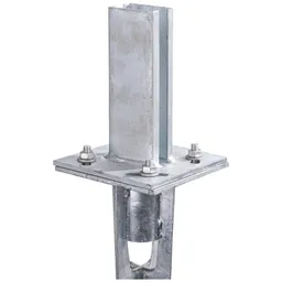 Alberts ALBERTS Einschlag-Bodenhülse für 60x40-Zaunpfosten, feuerverzinkt, Länge 910 mm – Produktbild 1 von 1