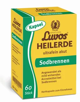 Heilerde-Gesellschaft Luvos Just Heilerde-Gesellschaft Luvos Just LUVOS Heilerde ultrafein akut Sodbrennen 60 St Kapseln – Produktbild 1 von 1
