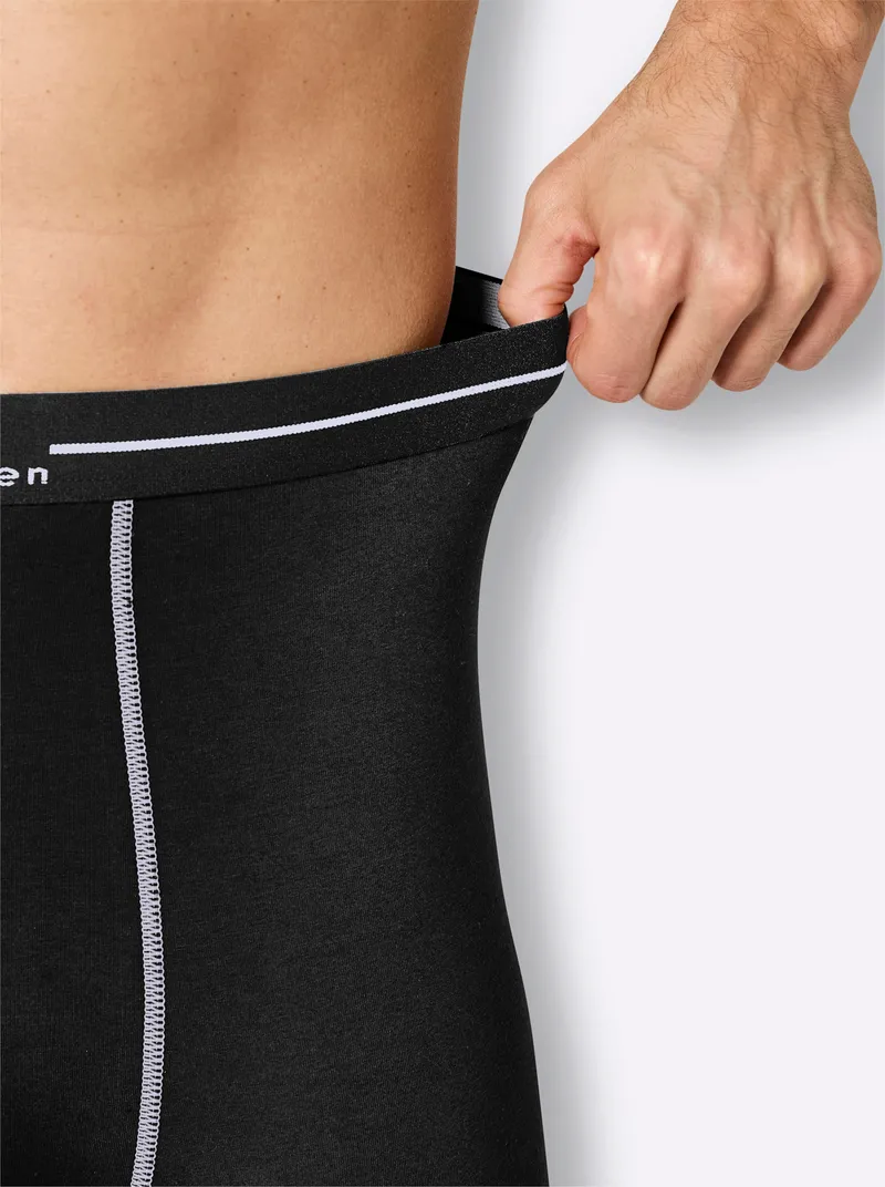 wäschepur men Hose lang schwarz, Schwarz, – Produktbild 3 von 3
