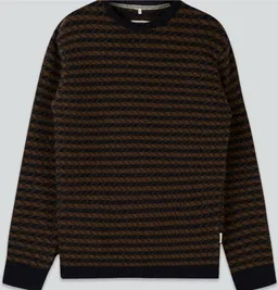 LAKOR LAKOR Faroese Fisher Knit (navy/brown) – Produktbild 1 von 1