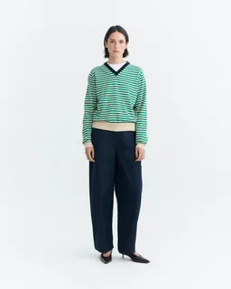 thinking mu Thinking MU Damen vegan Pullover Nia Mit Streifen Grün – Produktbild 1 von 1