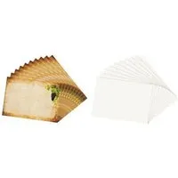 Kork Deko Kork-Deko Ersatzkarten für Weinkork-Platzkartenhalter – 20 bedruckte + 20 blanko (5,2 × 7,4 cm) – Produktbild 1 von 1