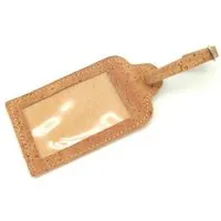 Kork Deko Kork-Deko Kofferanhänger aus Korkstoff (Beige) mit Schnalle – robust & stilvoll – Produktbild 1 von 1