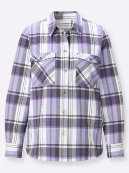 Witt Flanellbluse lavendel-anthrazit-kariert – Produktbild 1 von 1