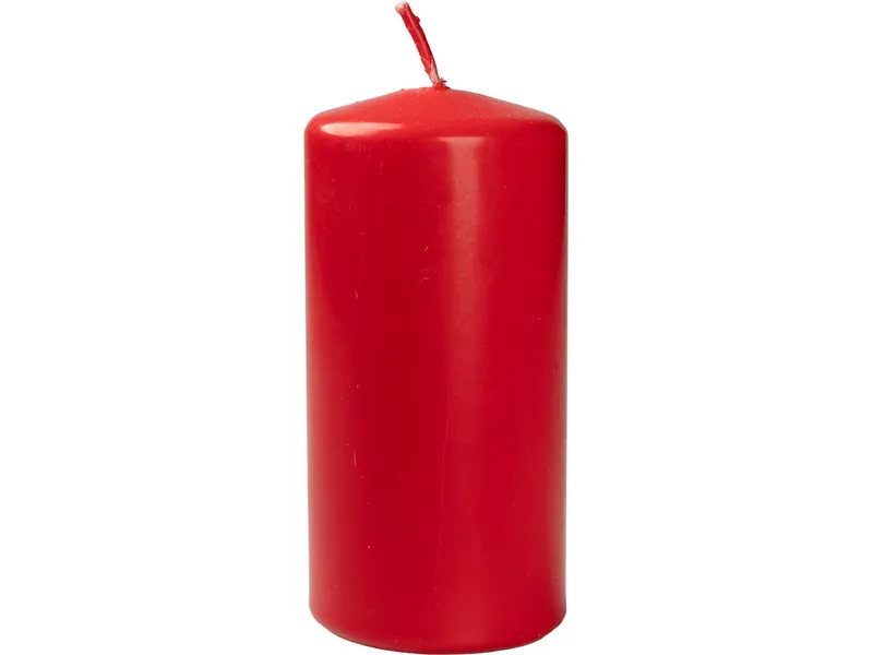 BIOKEMA BIOKEMA Stumpenkerze aus Biomasse 60 x 120 mm, Rot, – Produktbild 1 von 2