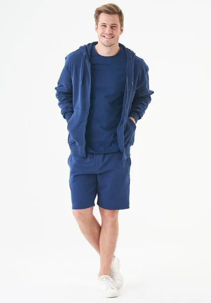 ORGANICATION ORGANICATION ESSENTIALS-JUNDA-Unisex Soft Touch Sweatjacke aus Bio-Baumwolle, Navy, – Produktbild 2 von 4
