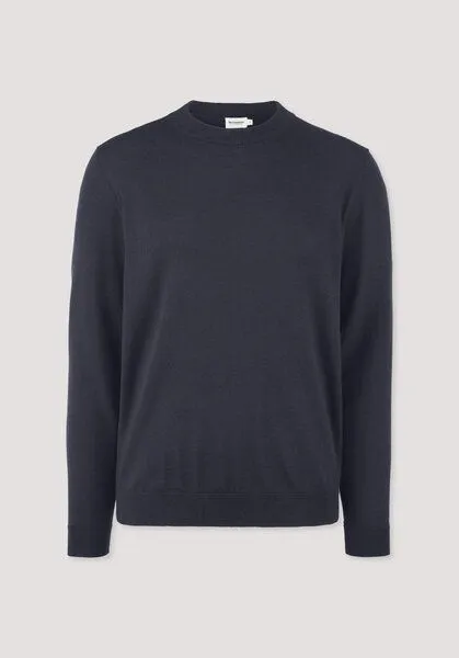 hessnatur hessnatur Pullover Regular aus reiner Bio-Merinowolle, Marine, – Produktbild 4 von 4