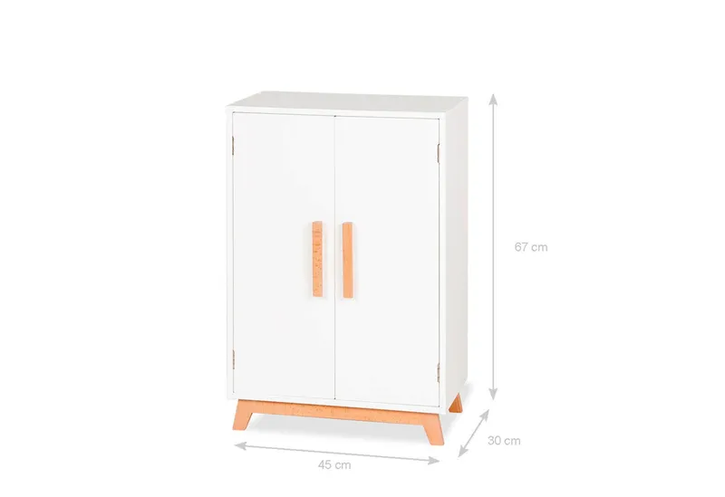 Pinolino Pinolino Puppenschrank „Marit”, 4-tlg., Weiss, – Produktbild 2 von 2
