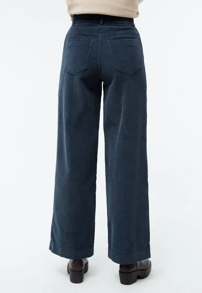 Givn Berlin Givn Berlin Cordhose GBELENA in weiter Passform aus Bio-Baumwolle, Midnight blue, – Produktbild 3 von 4