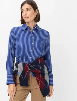 Brax Brax Klassische Bluse Style VICA Streifen: Bluse im Lyocellmix – Produktbild 1 von 1