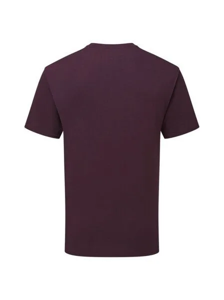 Fruit Of The Loom Fruit of the Loom Unisex T-Shirt mit Rundhals aus Bio - Baumwolle 15 Farben bis Größe 3XL, Dark plum (lila), – Produktbild 4 von 4