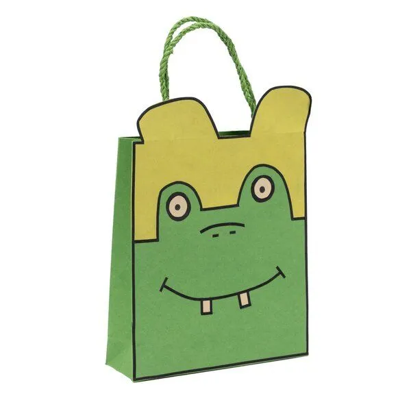 El Puente El Puente Geschenktasche "Frosch" | Fair Trade & Handmade aus Bangladesch, Mehrfarbig, – Produktbild 1 von 1