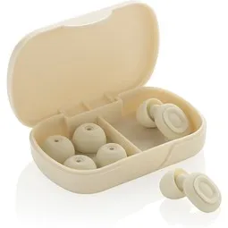 XD Collection Sereva Geräuschreduzierende Ohrstöpsel, beige – Produktbild 1 von 1