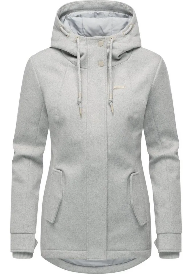 ragwear ragwear Winterjacke Monadde Felt YOUMODO Wasserfeste warme Jacke mit Kapuze, Schwarz, – Produktbild 2 von 5