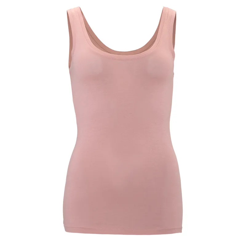 Living Crafts Living Crafts Bio-Damen-Tanktop "APINI" mit Rundhalsausschnitt, dried rose – Produktbild 1 von 5