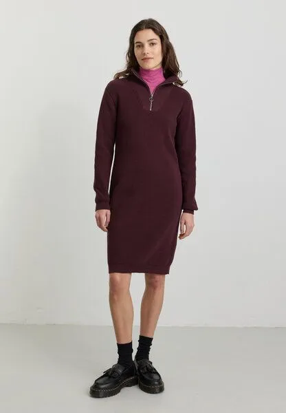 recolution recolution Strickkleid STELLERA, Dark plum, – Produktbild 2 von 4