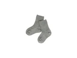 grödo Baby Socken Bio-Schurwolle Feinstrick naturgrau-melange Gr. 02 – Produktbild 1 von 1