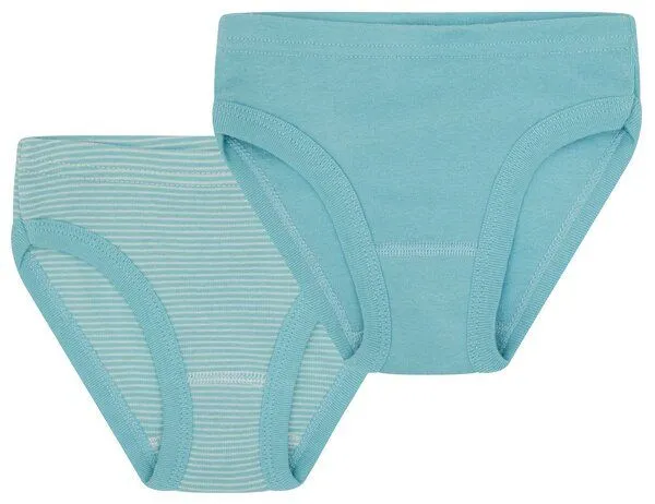 loud + proud loud + proud Babys & Kinder Doppelpack Slips aus Feinripp, GOTS-zertifiziert, Lagoon(blau), – Produktbild 2 von 3