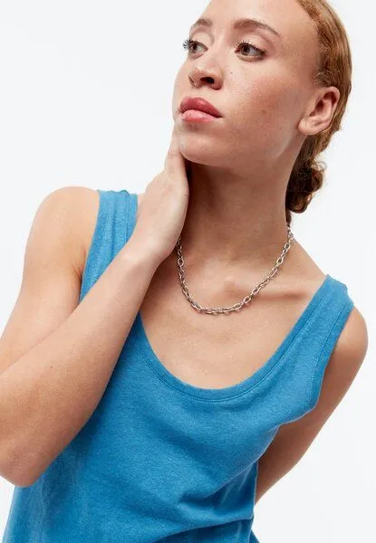 Givn Berlin Givn Berlin Tank-Top GBMAISIE aus Baumwoll-Leinen Mix, Gentle blue (linen), – Produktbild 4 von 4