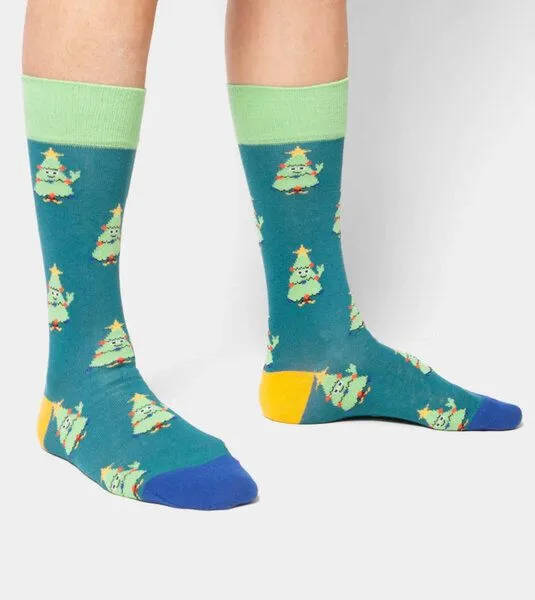 DillySocks DillySocks Socken Happy Tree aus Biobaumwoll-Mix, Grün, – Produktbild 4 von 4