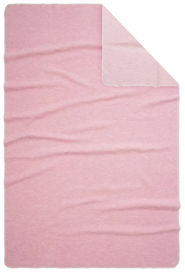Wohndecke Jannis, OTTO home, GOTS zertifiziert - aus Bio-Baumwolle, Kuscheldecke, Rosa, – Produktbild 3 von 5