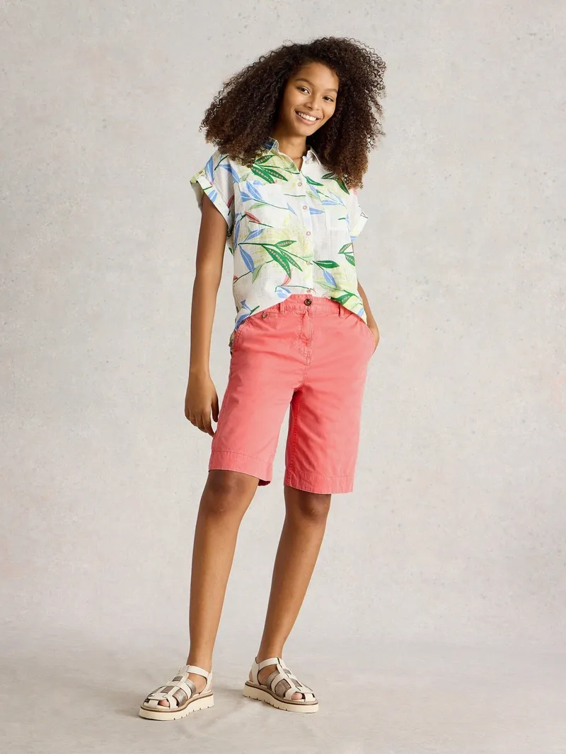 White Stuff Shorts Hayley aus Bio-Baumwolle - 52/R, Mittelrosa, – Produktbild 2 von 4