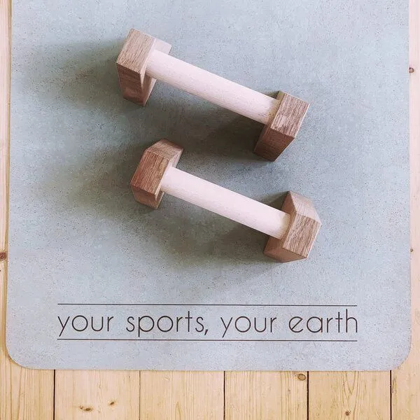 treeletic® treeletic® Parallettes / Minibarren / Push Up Bars / Handgefertigte Liegestützgriffe aus Holz – Produktbild 3 von 4