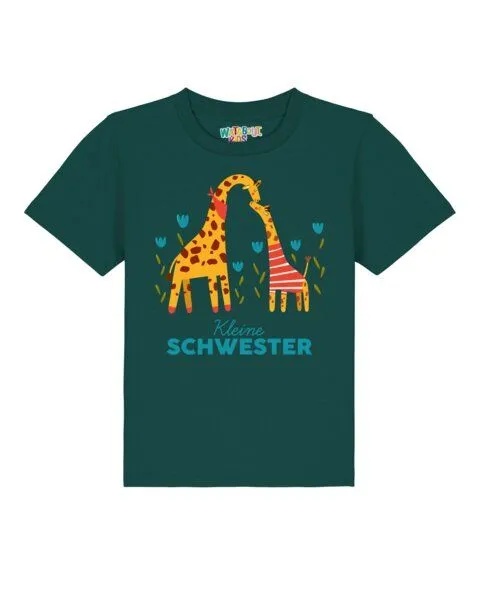 watabout.kids watabout.kids T-Shirt Kinder GIraffe Kleine Schwester, Glazed green, – Produktbild 1 von 2