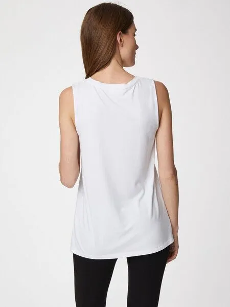 Thought Thought Bamboo Base Layer Singlet-Black, White (weiß), – Produktbild 2 von 4