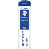 Staedtler STAEDTLER Ersatzminen für Druckbleistifte 'Mars micro carbon' Ø 0,7 mm, 12 Stk., H – Produktbild 1 von 1