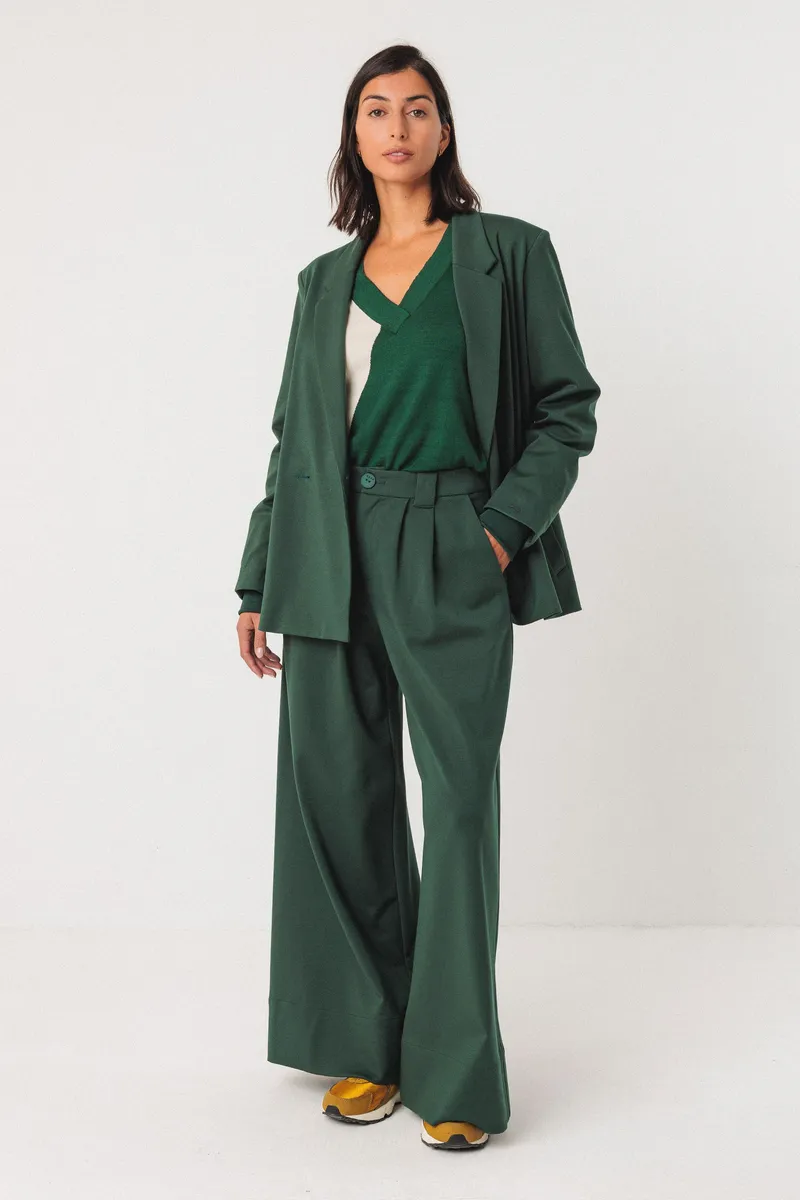 SKFK SKFK Damen vegan Hose Nia Green, Grün, – Produktbild 1 von 2